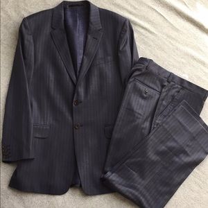 PAUL SMITH Grey Striped Suit (Slim)